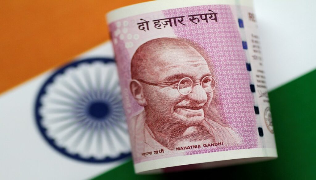 Illustration photo of an India Rupee note
